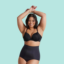 Load image into Gallery viewer, ADULT HIGH WAISTED SHAPER PERIOD BRIEF BLACK