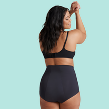 Load image into Gallery viewer, ADULT HIGH WAISTED SHAPER PERIOD BRIEF BLACK
