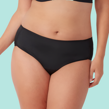 Load image into Gallery viewer, ADULT MIDI PERIOD BRIEF BLACK
