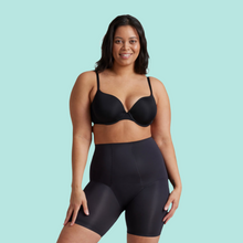 Load image into Gallery viewer, ADULT HIGH WASTED SHAPER PERIOD SHORT BLACK