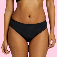 Load image into Gallery viewer, TEENS FIRST PERIOD SWIM BIKINI BRIEF BLACK