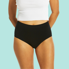 Load image into Gallery viewer, ADULTS SEAMFREE PERIOD FULL BRIEF BLACK