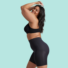Load image into Gallery viewer, ADULT HIGH WASTED SHAPER PERIOD SHORT BLACK