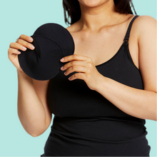 Load image into Gallery viewer, MATERNITY REUSABLE NURSING PADS BLACK