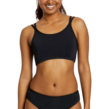 Load image into Gallery viewer, TEENS PERIOD SWIM BIKINI TOP BLACK