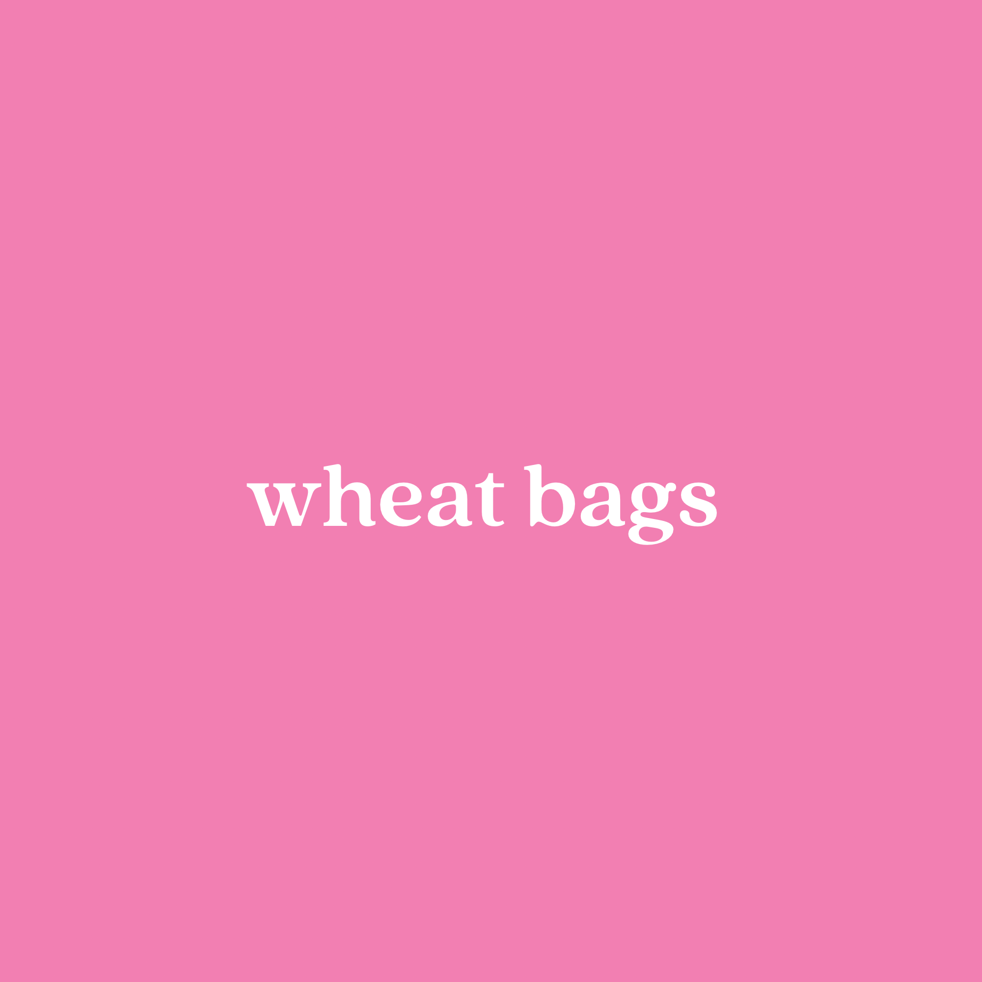WHEAT BAGS Tagged "Wheat Bag" Little Miss Period