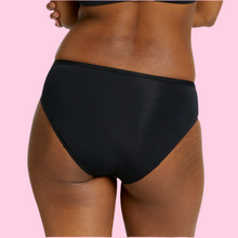 Load image into Gallery viewer, TEENS FIRST PERIOD SWIM BIKINI BRIEF BLACK
