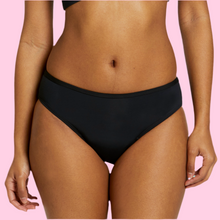 Load image into Gallery viewer, TEENS FIRST PERIOD SWIM BIKINI BRIEF BLACK
