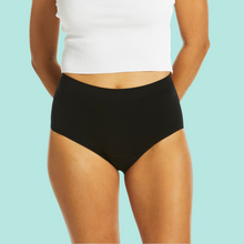 Load image into Gallery viewer, ADULTS SEAMFREE PERIOD FULL BRIEF BLACK
