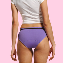 Load image into Gallery viewer, TEENS SEAMFREE FIRST PERIOD BIKINI BRIEF IN SOUR GRAPE
