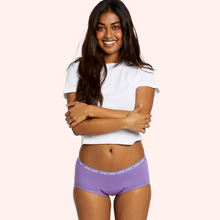 Load image into Gallery viewer, TEENS FIRST PERIOD BOYLEG BRIEF VIOLET
