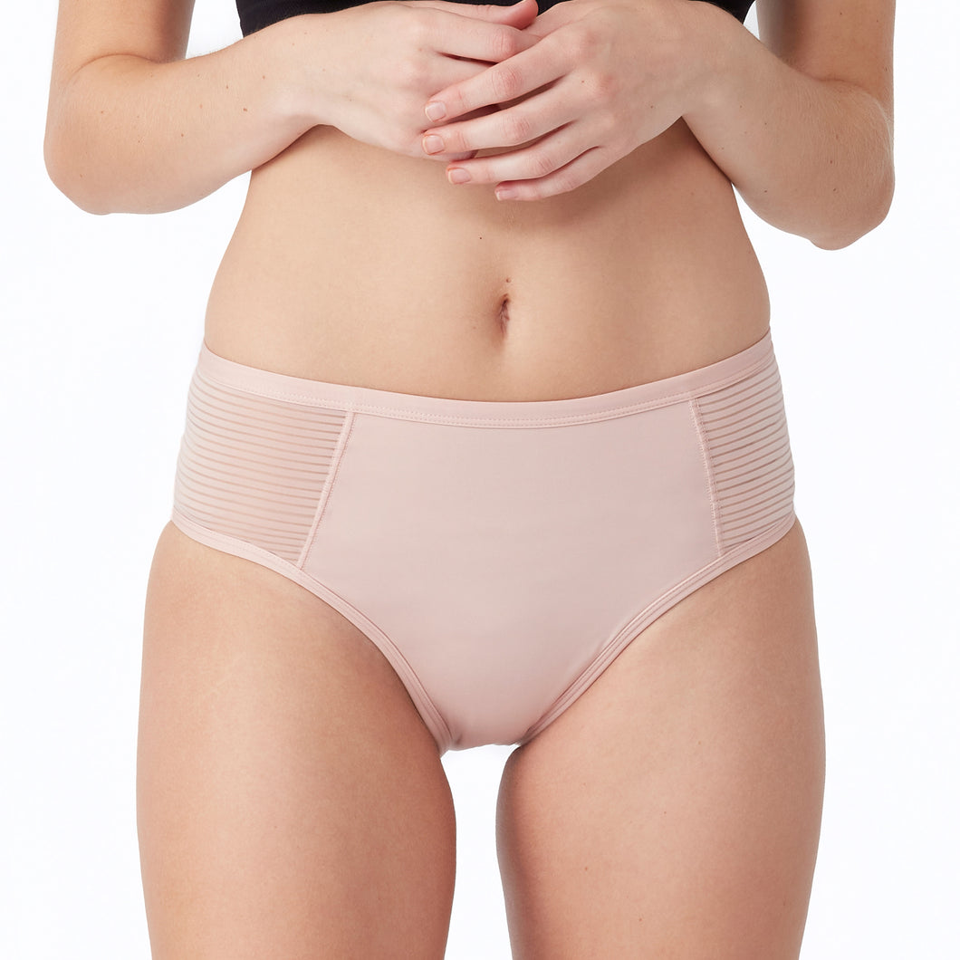 ADULT LUXE PERIOD MIDI BRIEF PUTTY PINK
